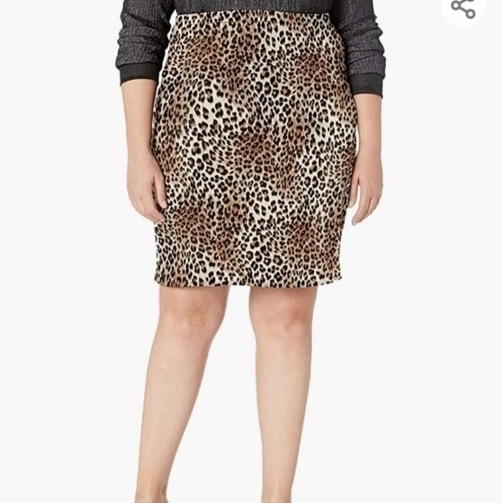Star Vixen Leopard Pencil Skirt -‎ S